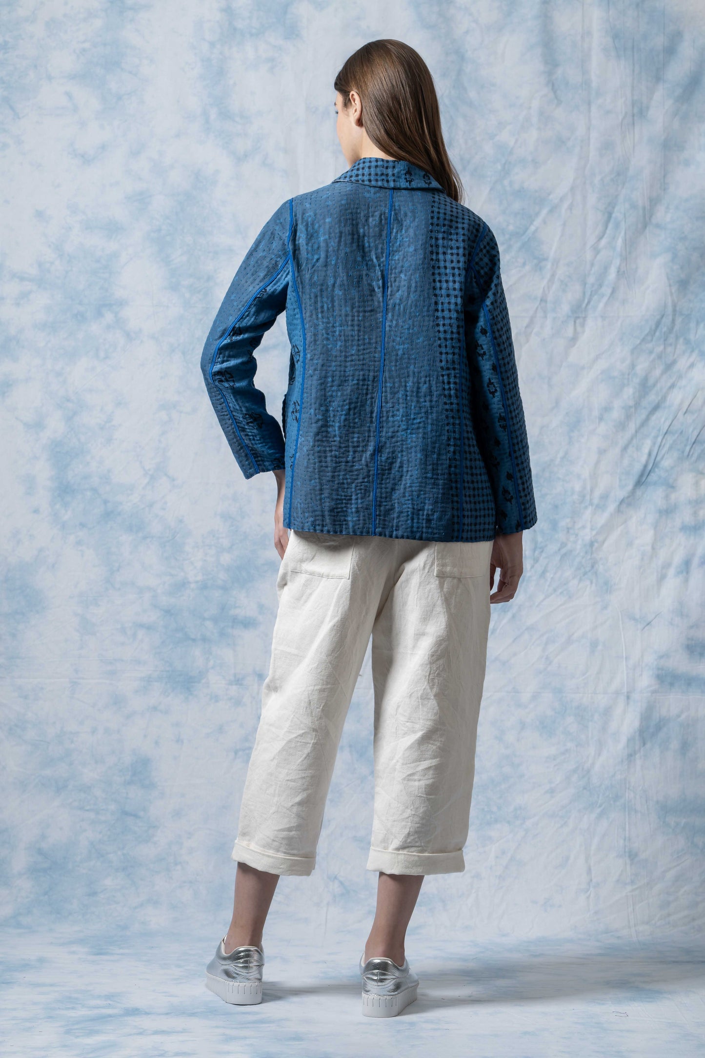 BL-BBP4970-NVY / BBK PATCH KANTHA (AVAILABLE JACKETS)