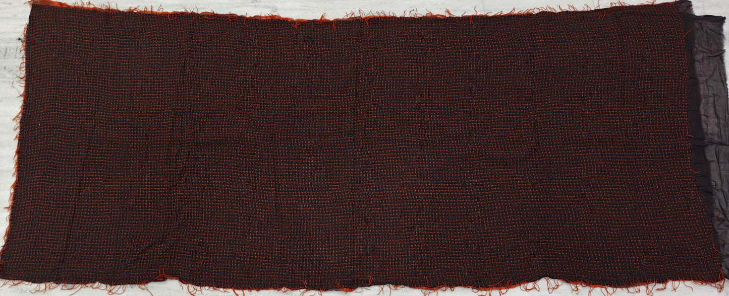 BW3971-ORG / ABSTRACT WAFFLE KANTHA (AVAILABLE JACKETS)