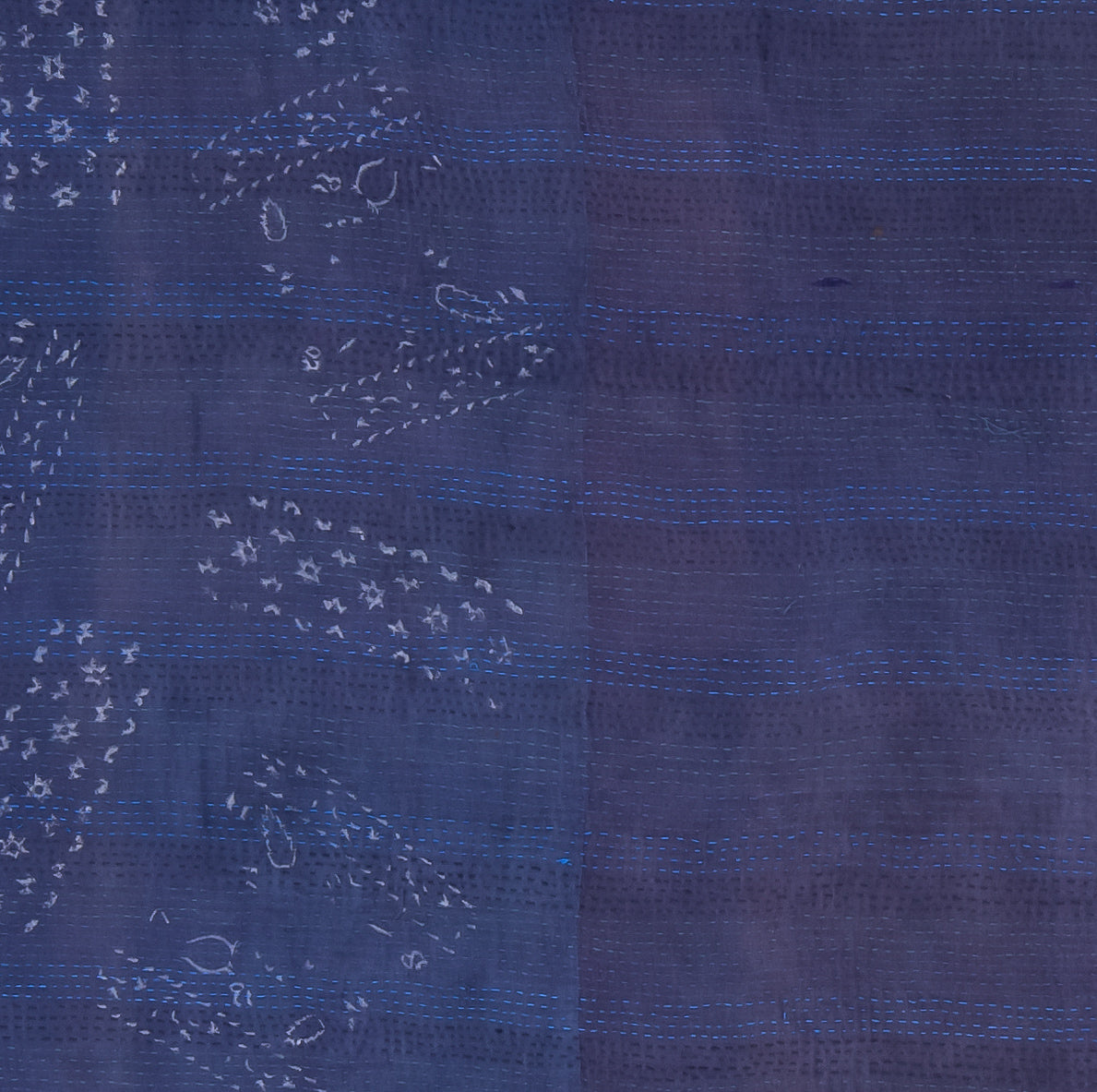 FI2971-NVY-AH / FRAYED PATCH KANTHA -NVY (AVAILABLE JACKETS)