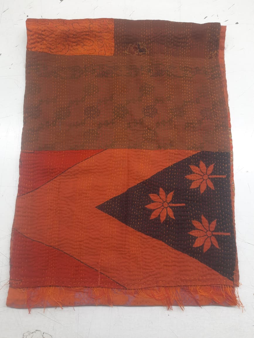 SC2800-ORG / VINTAGE SILK COTTON KANTHA (AVAILABLE JACKETS)