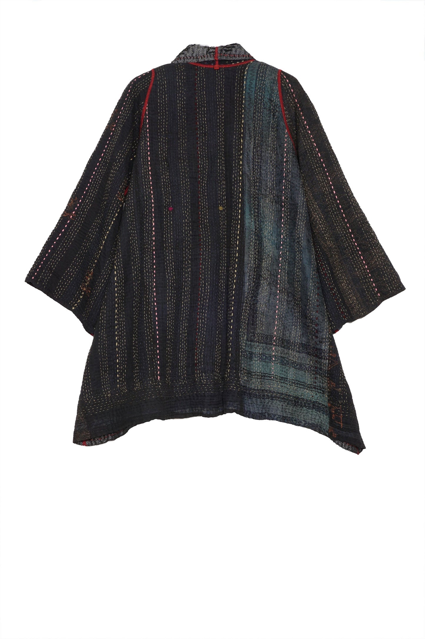PR4970-BLK / STRIPE RALLIS KANTHA -BLK- (AVAILABLE JACKETS)