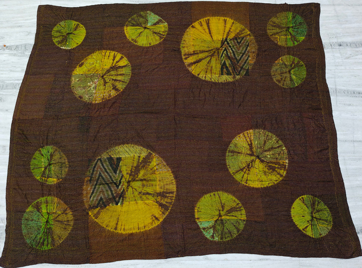 WJ2970-GRN-TIE- DYE CIRCLE SHIBORI (AVAILABLE JACKETS) AH HOLIDAY TRUNK SHOW-2025 & OTHER ORDER