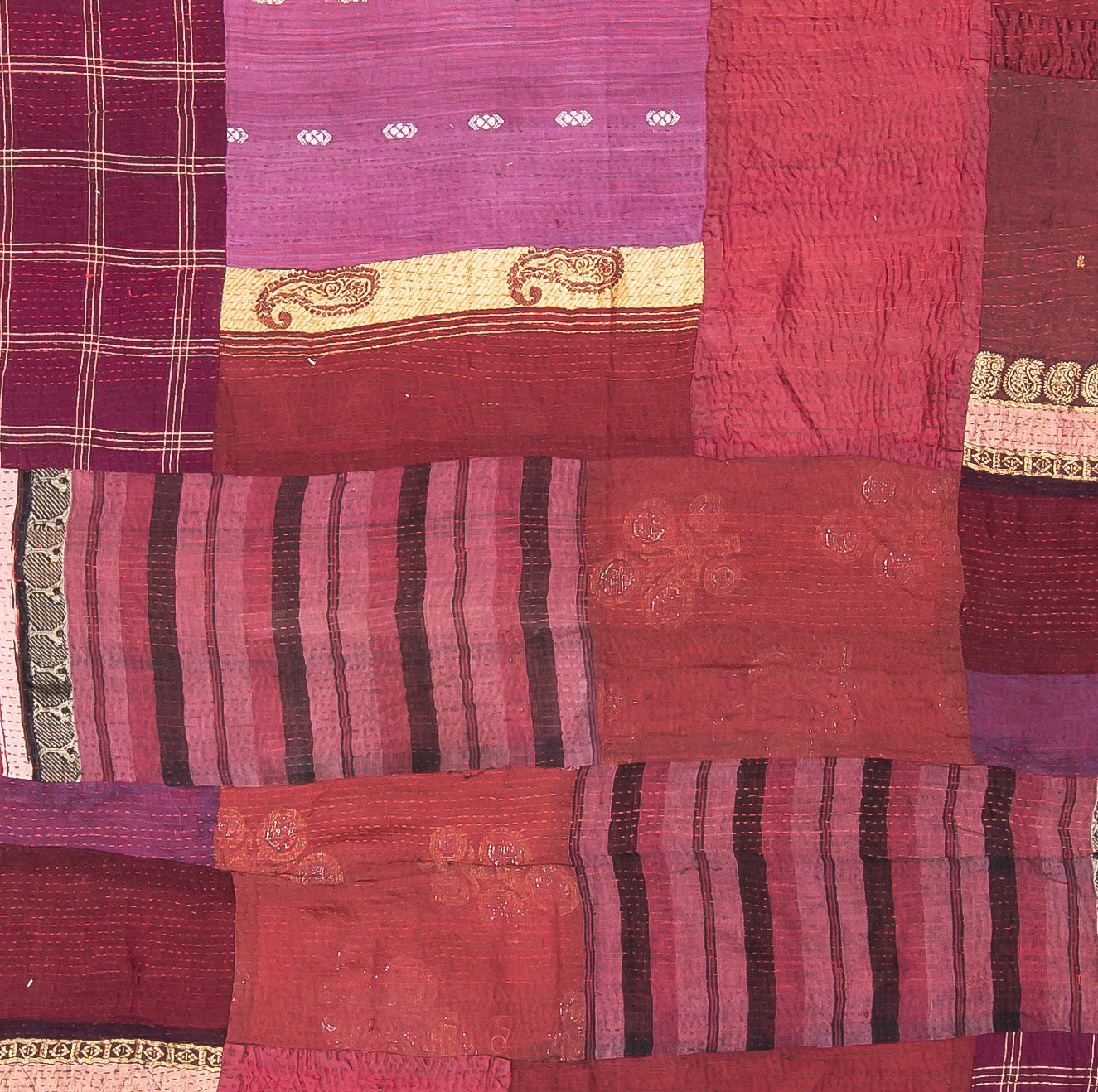 WS2970-MAR / COTTON SILK SW PATCH KANTHA (In Kantha)