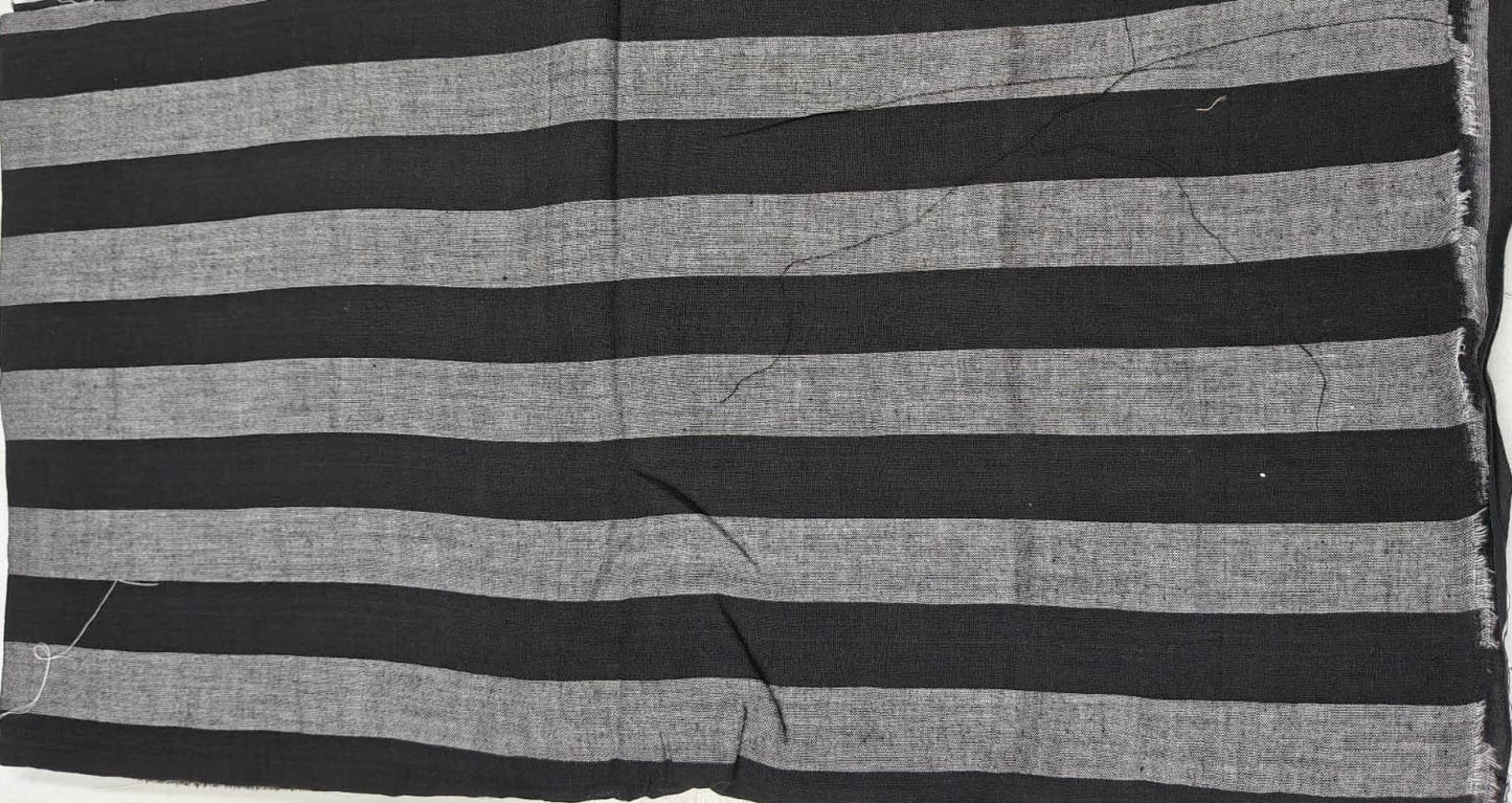 Woven Big Stripes Black
