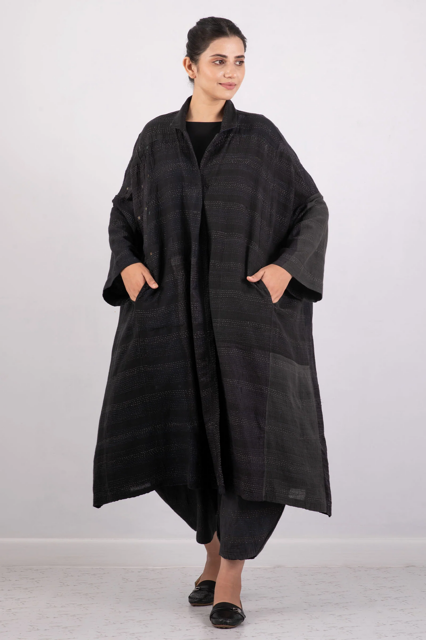 JP2970-BLK / JAIPUR PATCH KANTHA -BLK- (In Kantha)