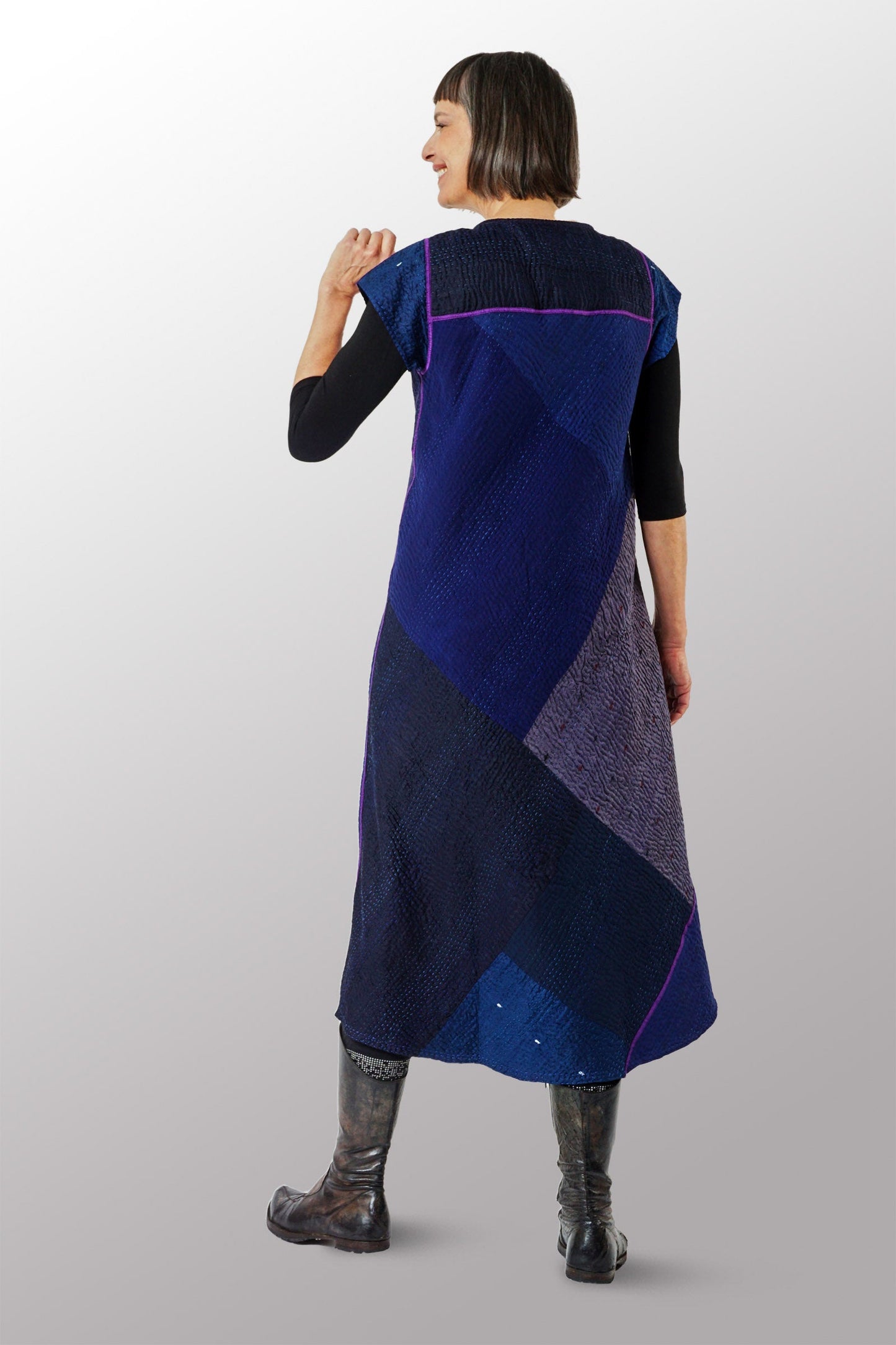 JP4970-NVY / JAIPUR PATCH KANTHA -NVY- (AVAILABLE JACKETS)