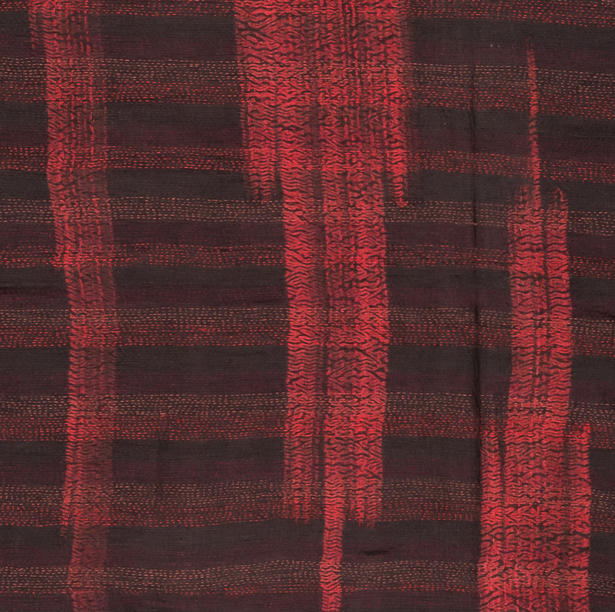 KP2971-RED / KIMONO PRINT KANTHA -RED- (AVAILABLE JACKETS)