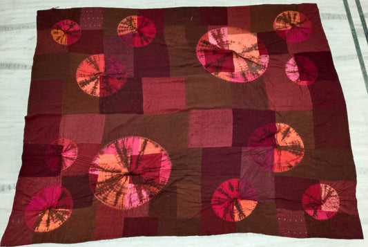 TC4970-RED / WO4970-ORG / COTTON SILK SW PATCH OMBRE KANTHA (AVAILABLE JACKETS)