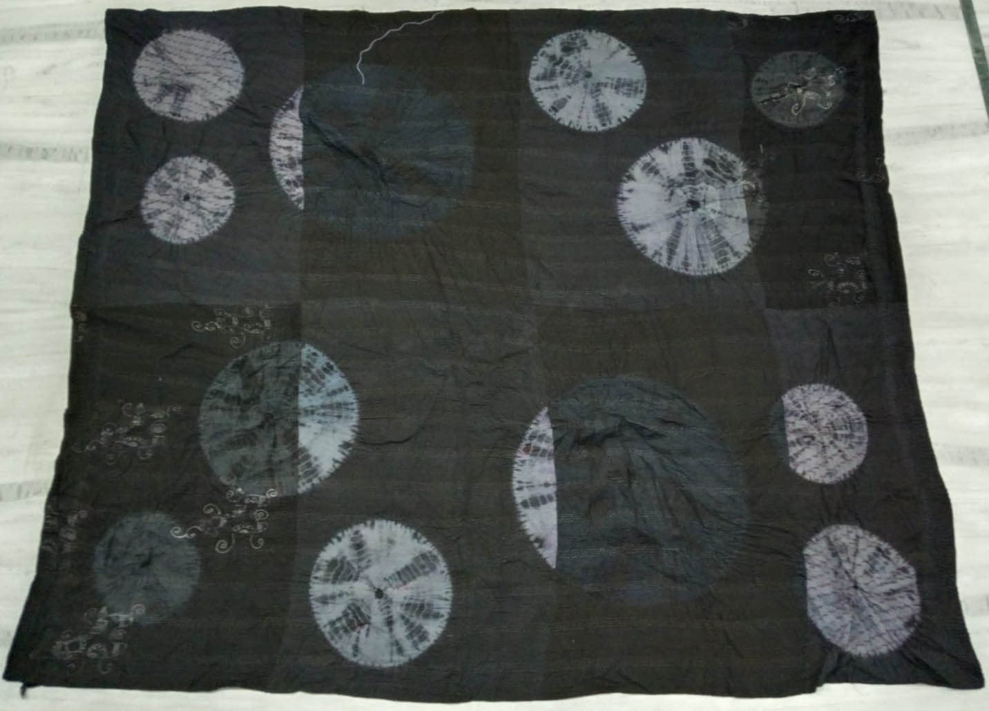 TC4970-BLK / WO4970-BLK / COTTON SILK SW PATCH OMBRE KANTHA (AVAILABLE JACKETS)