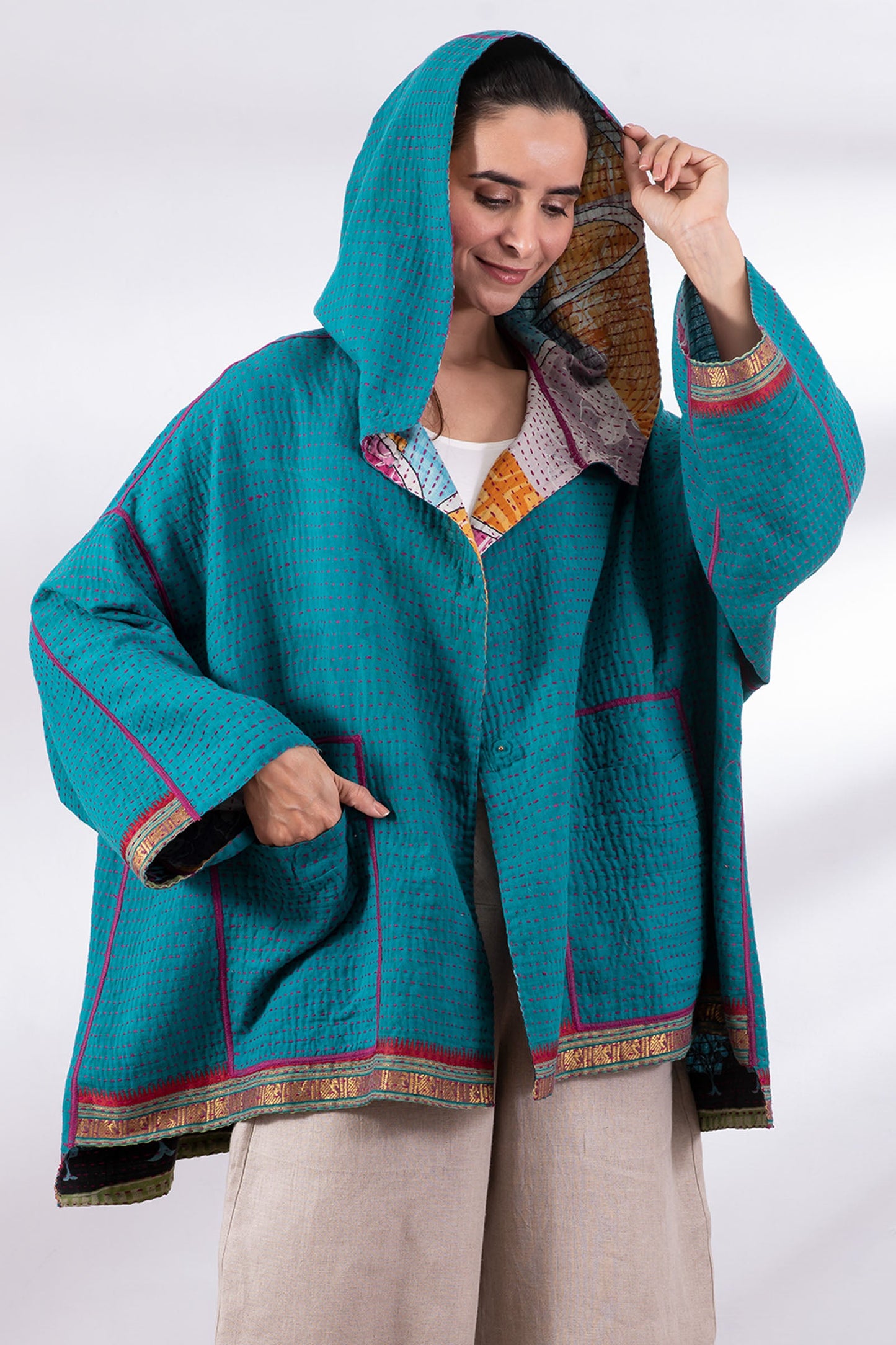 BB2970-MLT / VINTAGE COTTON BBK KANTHA  (AVAILABLE JACKETS)