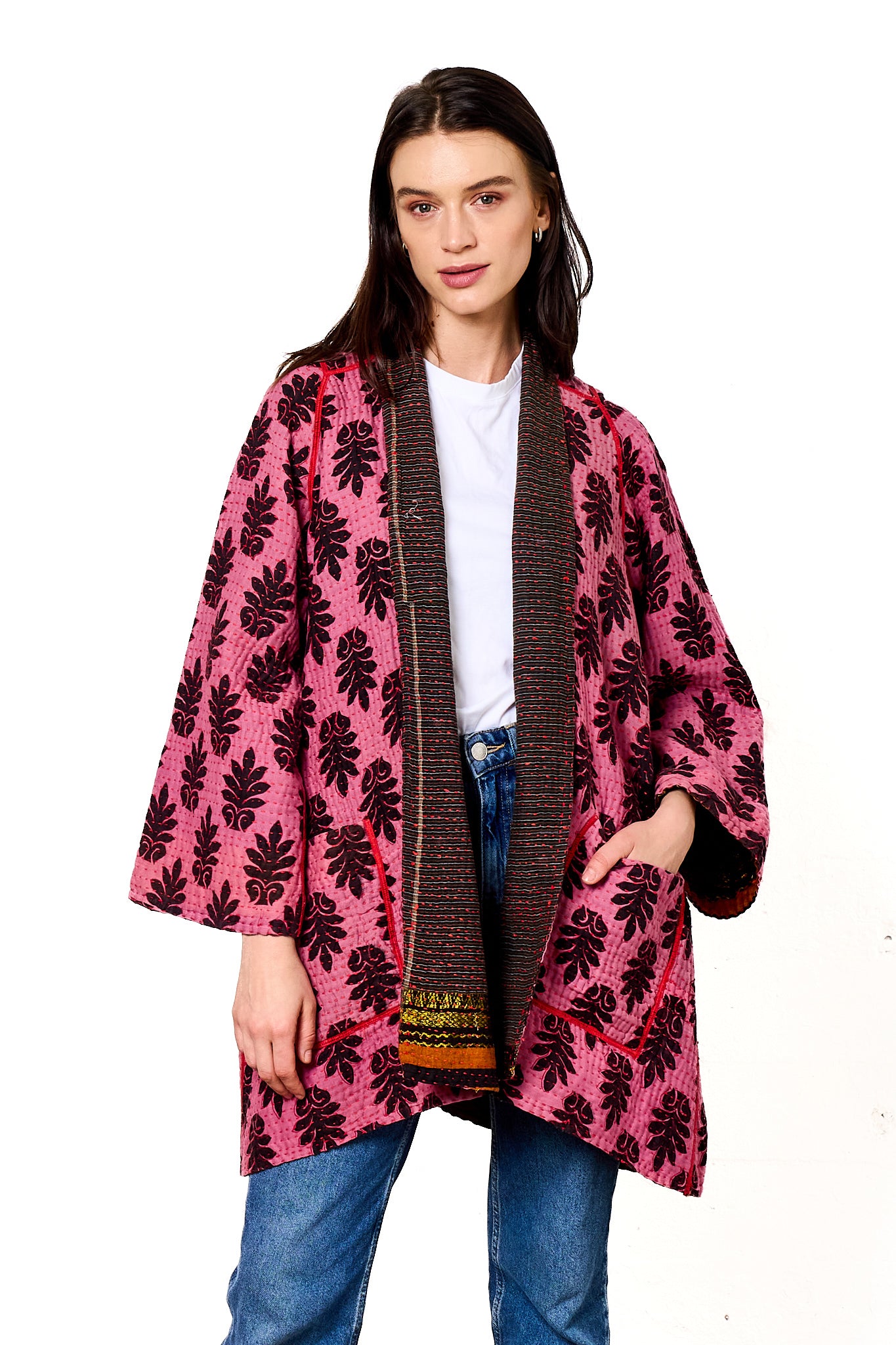 BB4970-MLT / VINTAGE COTTON BBK KANTHA (AVAILABLE JACKETS)