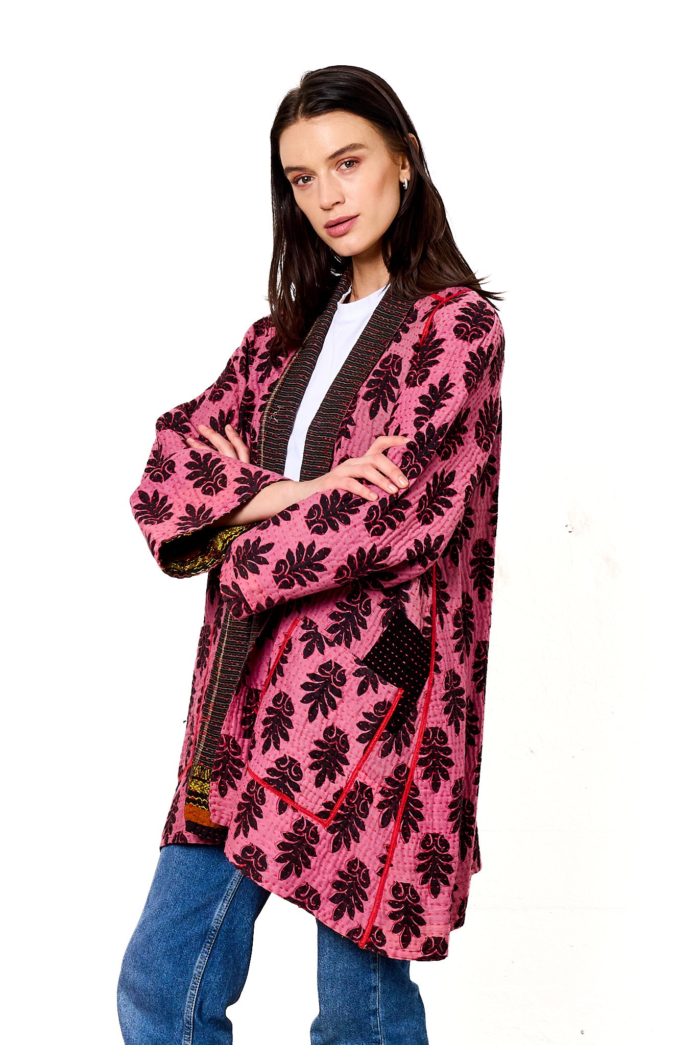 BB4970-MLT / VINTAGE COTTON BBK KANTHA (AVAILABLE JACKETS)