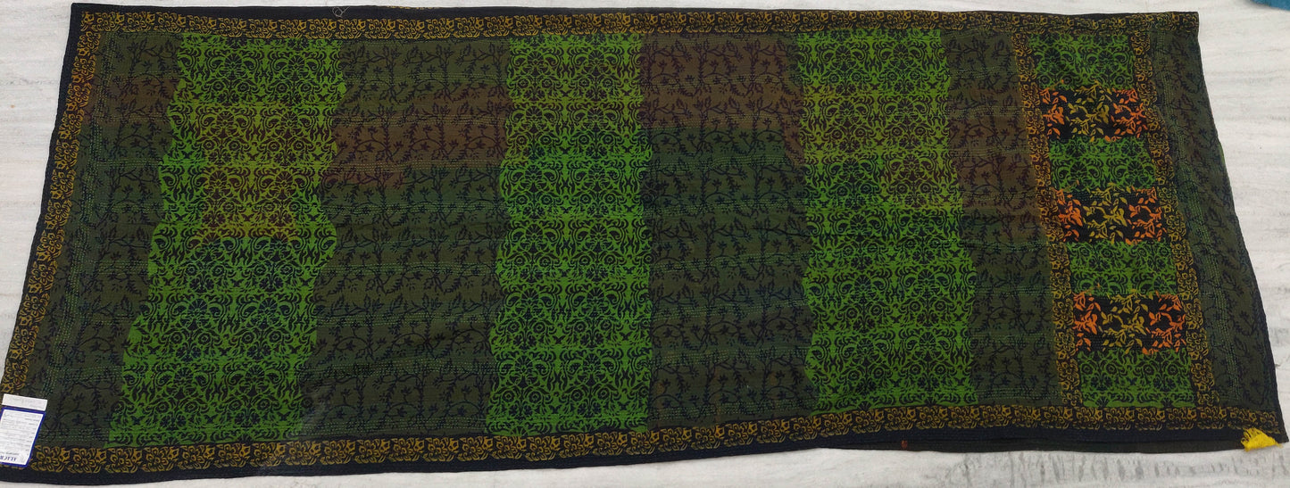 BG2970-GRN / BAGH PRINT KANTHA (OVERDYE BG2970-BLU) - GRN (AVAILABLE JACKETS)