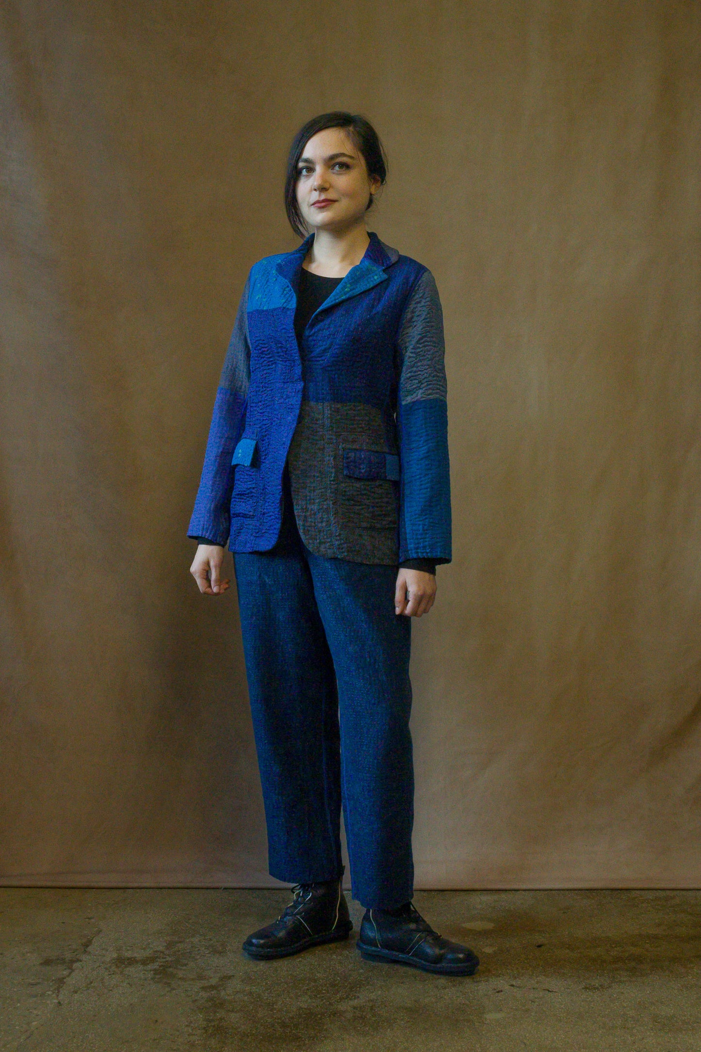 BL-BBB4970-NVY / BBK PATCH KANTHA (AVAILABLE JACKETS)