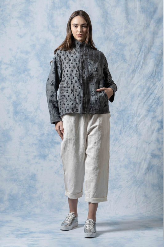 BL-BBP4970-BLK / BBK PATCH KANTHA (AVAILABLE JACKETS)