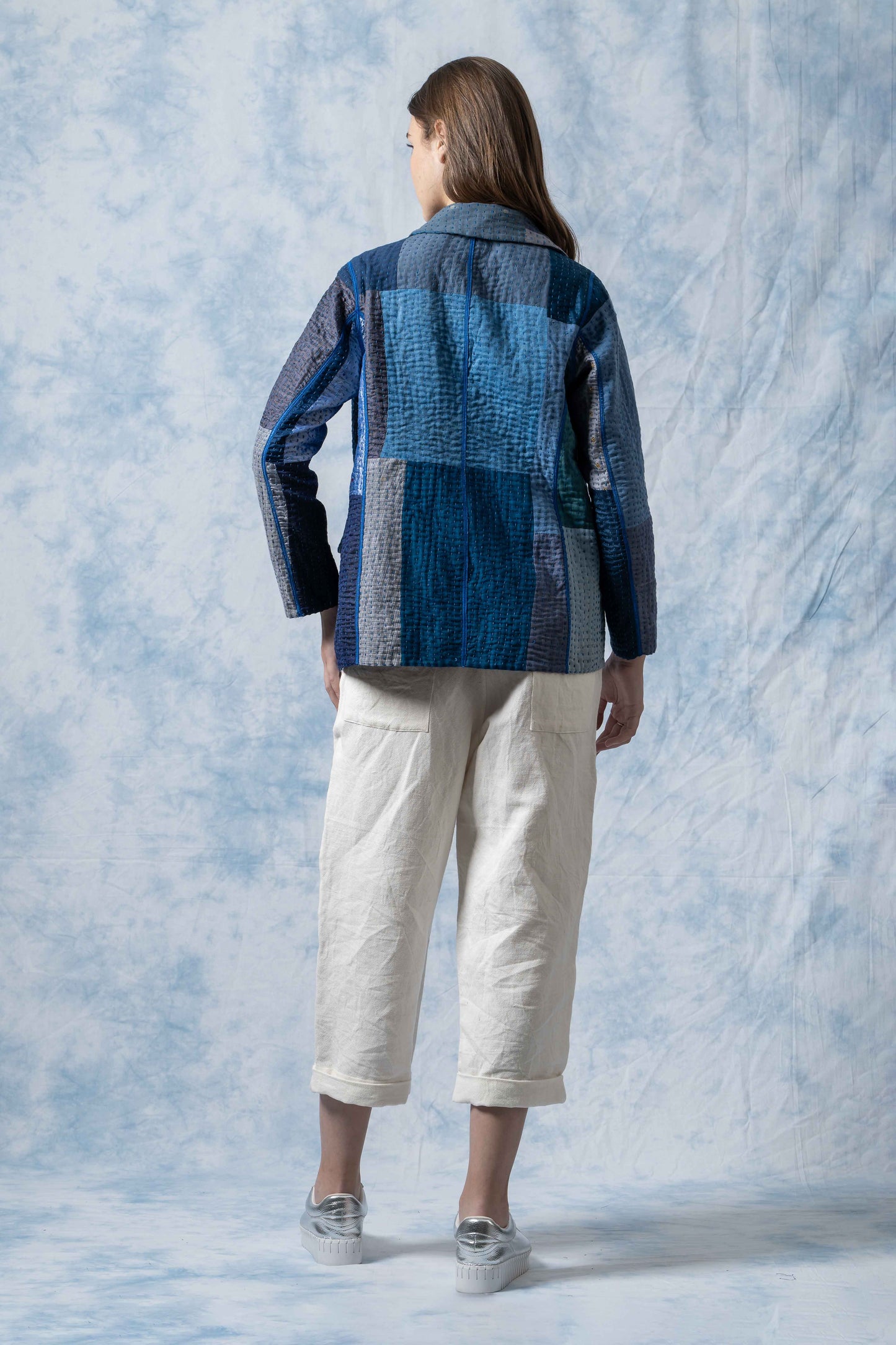 BL-BBP4970-NVY / BBK PATCH KANTHA (AVAILABLE JACKETS)