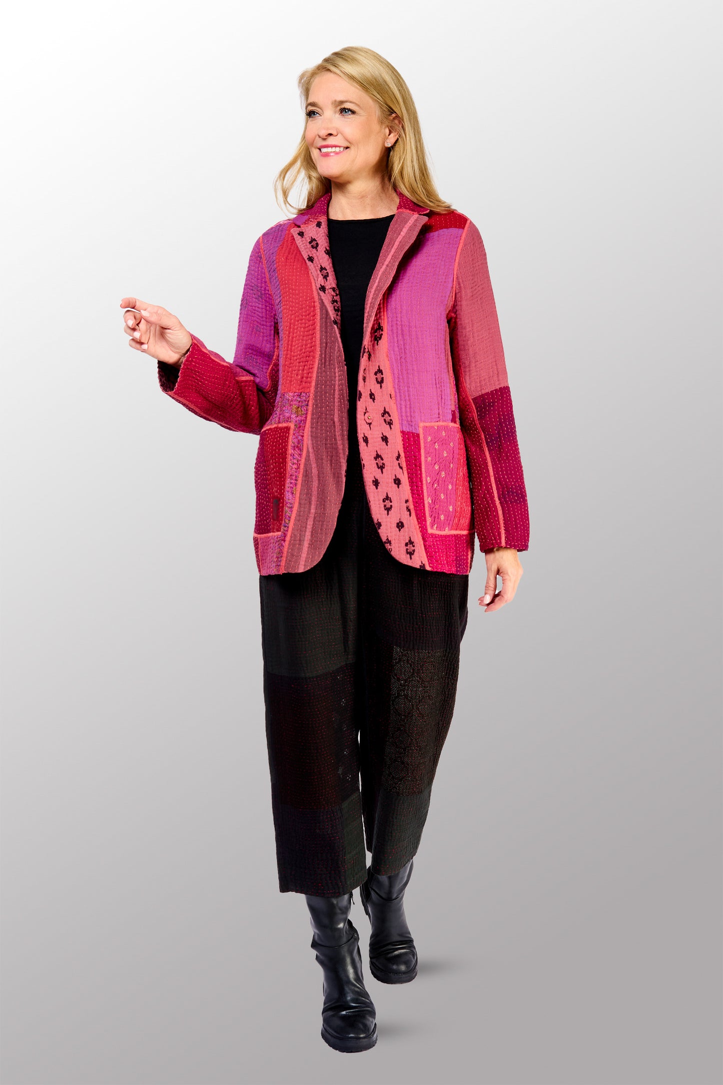 BL-BBP4970-PIK / BBK PATCH KANTHA (AVAILABLE JACKETS)