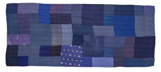 BP2970-BLU / BROCADE PATCHED KANTHA (In Kantha)