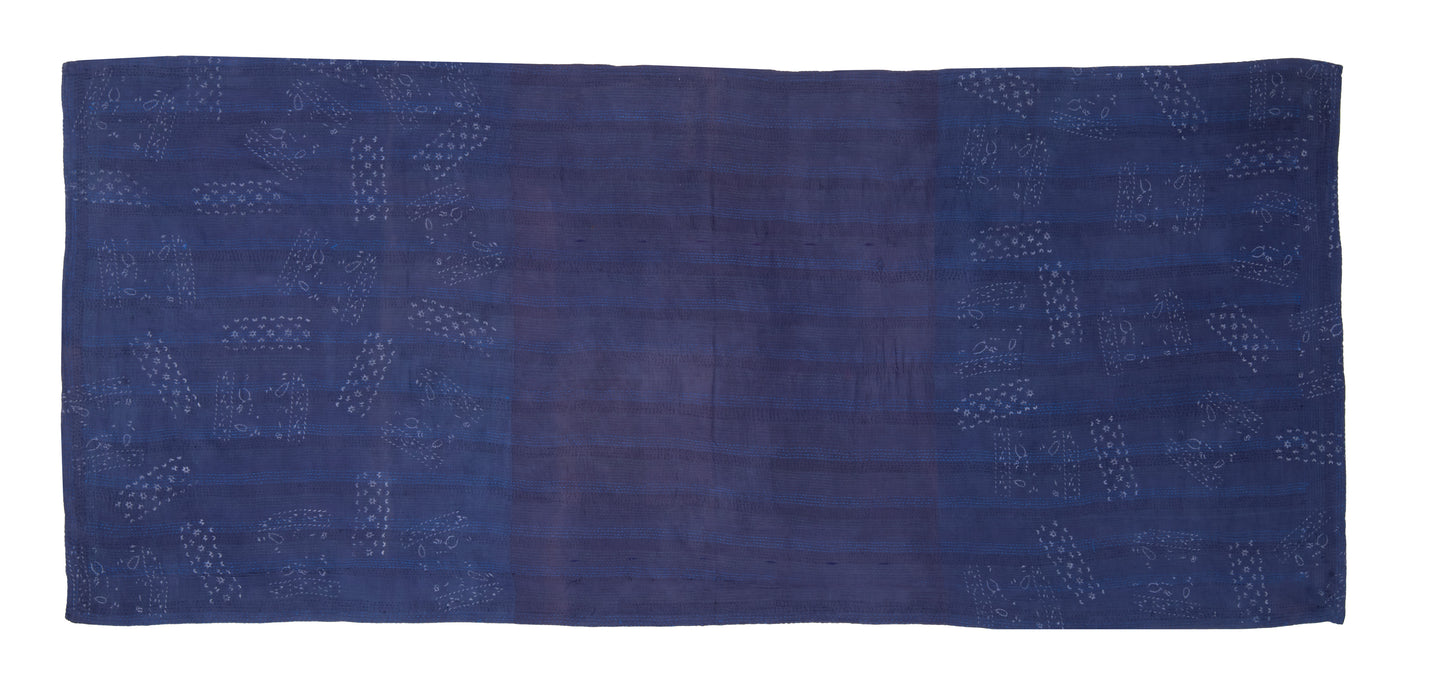 FI2971-NVY-AH / FRAYED PATCH KANTHA -NVY (AVAILABLE JACKETS)