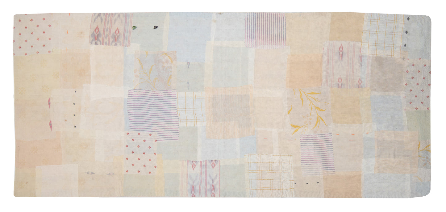 FM4970-IVY / FRAYED PATCH MIX KANTHA -IVY (AVAILABLE JACKETS)