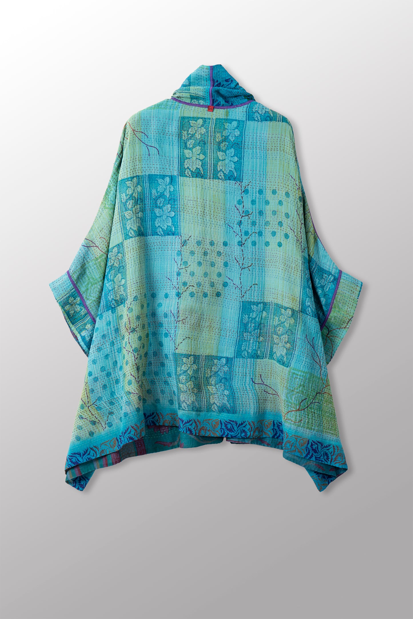 GC4970-MLT / VINTAGE SILK GEORGETTE COTTON KANTHA (AVAILABLE JACKETS)