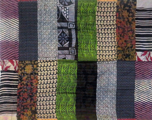 JS4970-BLK-GRN / JACQUARD SILK KANTHA -BLK-GRN- (AVAILABLE JACKETS)