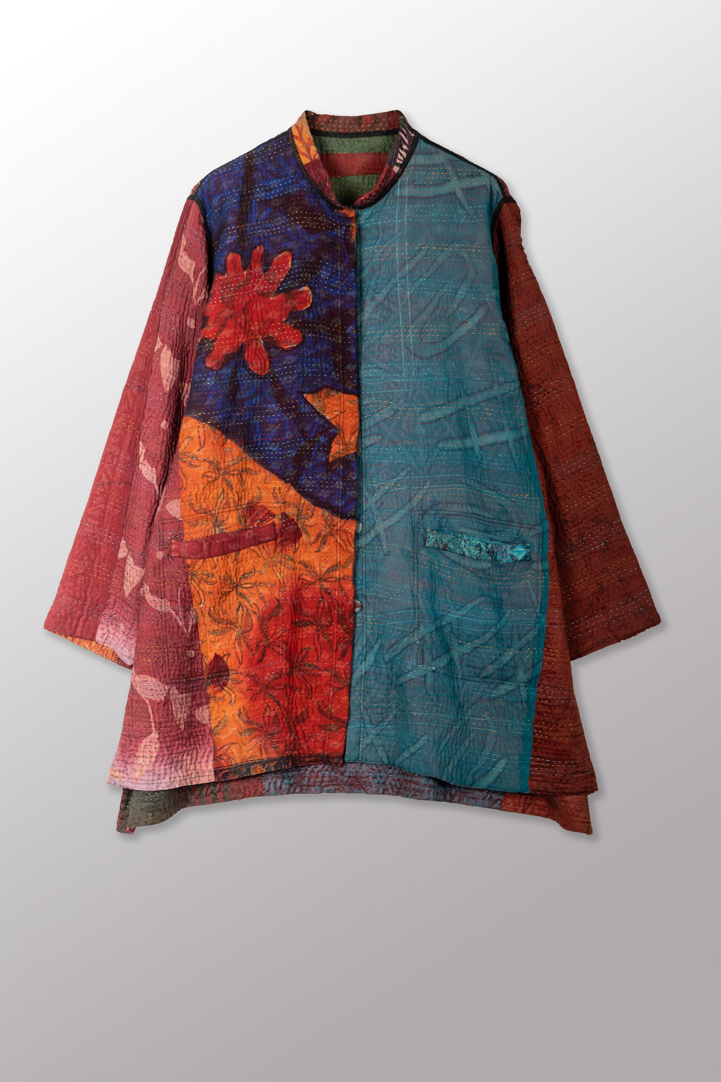 JS4970-BRN / JACQUARD SILK KANTHA -BRN- (In Kantha)