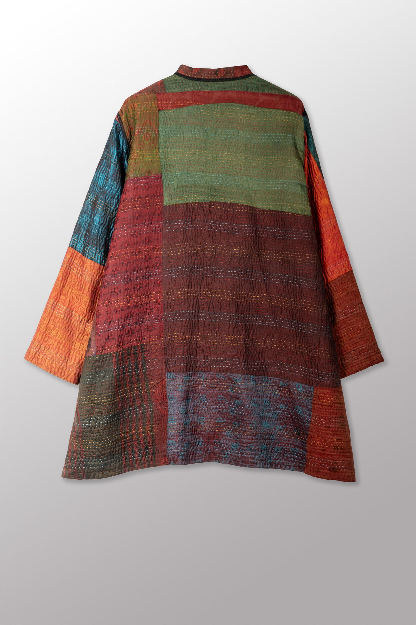JS4970-BRN / JACQUARD SILK KANTHA -BRN- (AVAILABLE JACKETS)