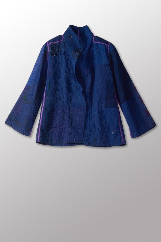 MP4970-NVY / MUJI PATCH KANTHA (AVAILABLE JACKETS)