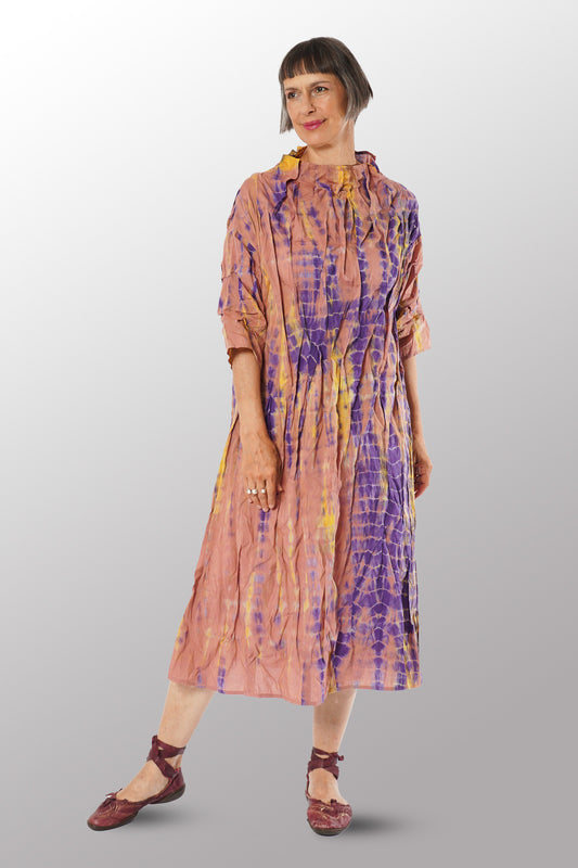 MS1971-PRP-MONE SHIBORI TIE DYE WAVY TUCK (AVAILABLE JACKETS)