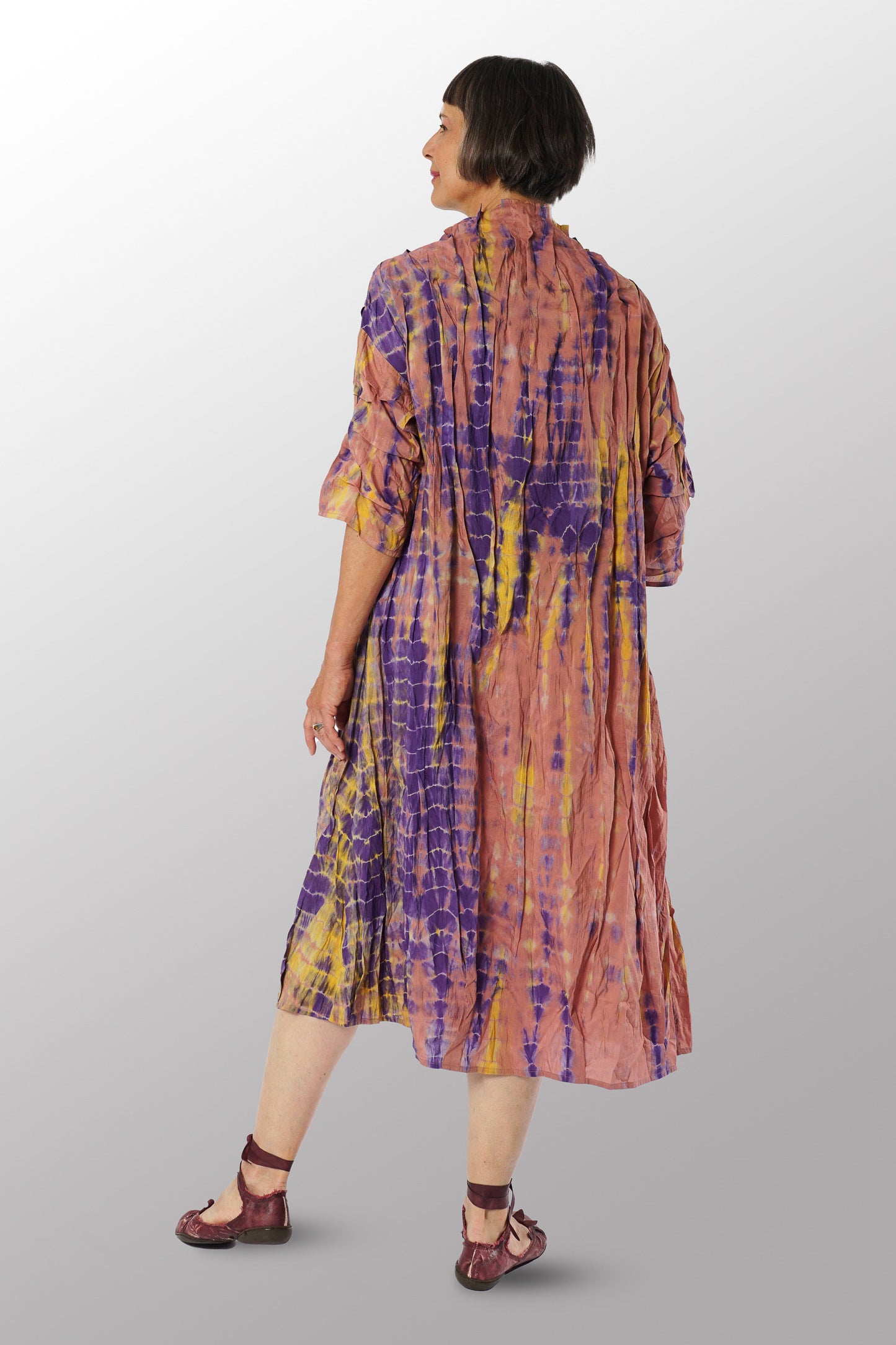 MS1971-PRP-MONE SHIBORI TIE DYE WAVY TUCK (AVAILABLE JACKETS)