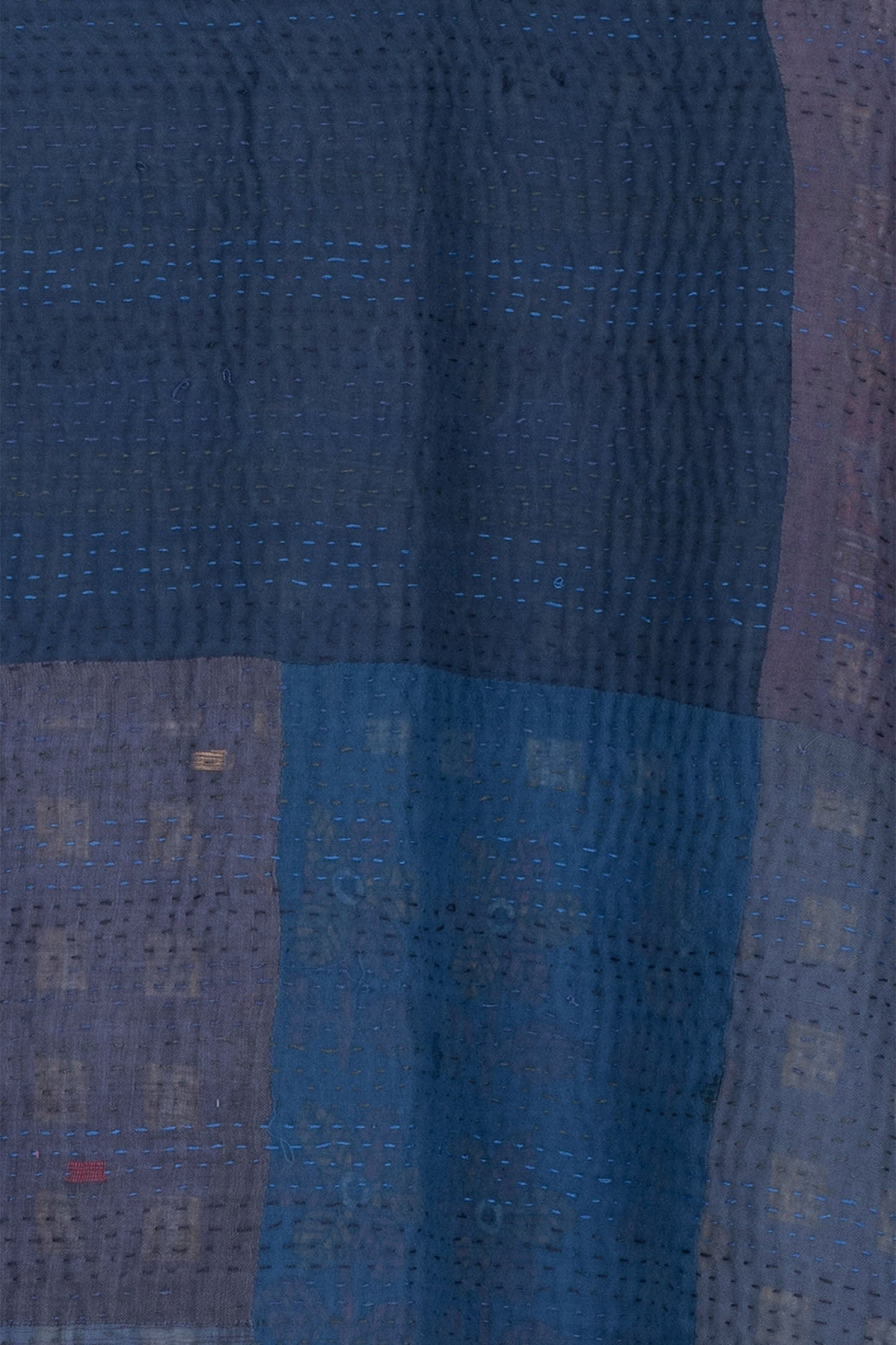 OP4970-BLU / OMBRE PATCHED KANTHA -BLU (AVAILABLE JACKETS)
