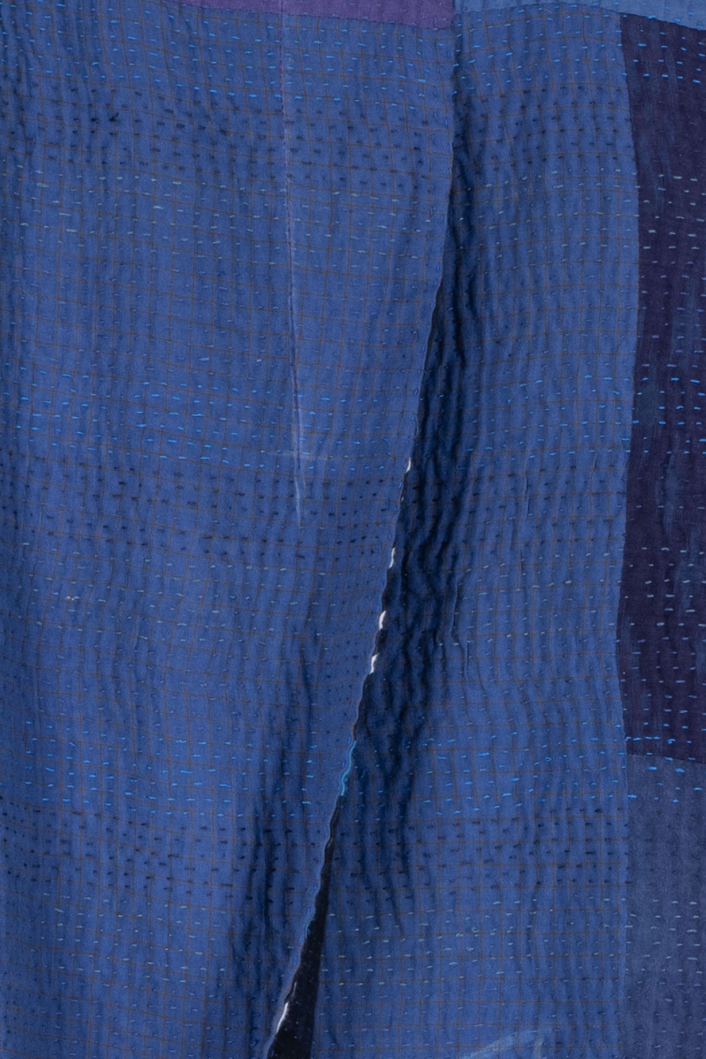 OP4970-BLU / OMBRE PATCHED KANTHA -BLU (AVAILABLE JACKETS)
