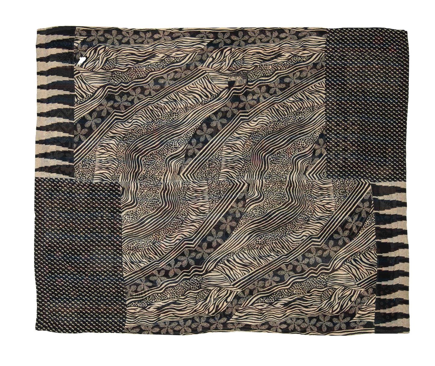 PP2970-BLK-AH / PATCHED PRINT KANTHA -BLK- (AVAILABLE JACKETS)