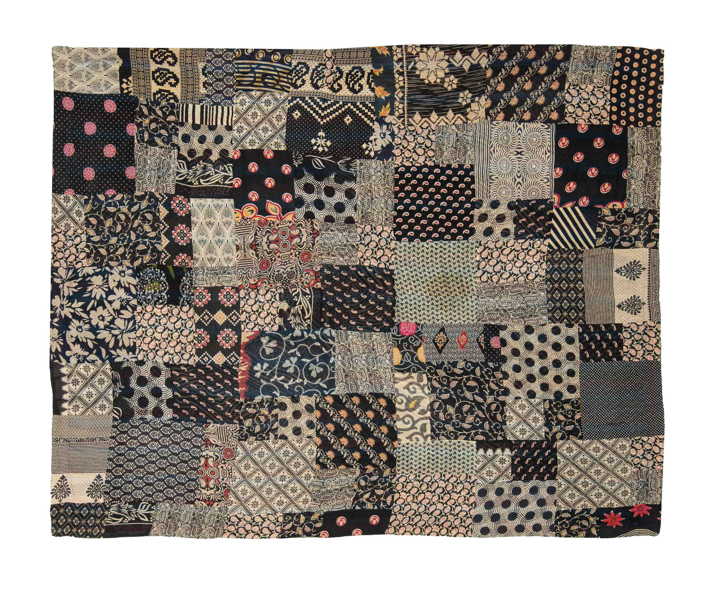 PP2970-BLK-AH / PATCHED PRINT KANTHA -BLK- (AVAILABLE JACKETS)
