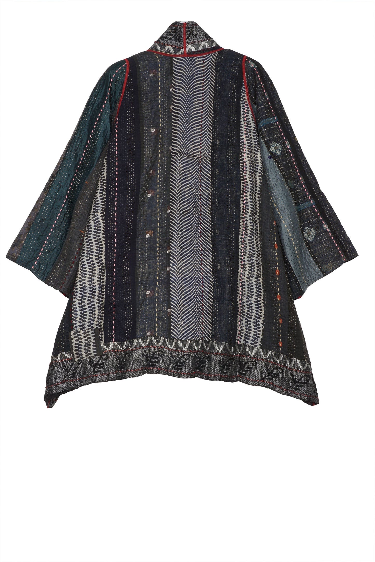 PR4970-BLK / STRIPE RALLIS KANTHA -BLK- (In Kantha)