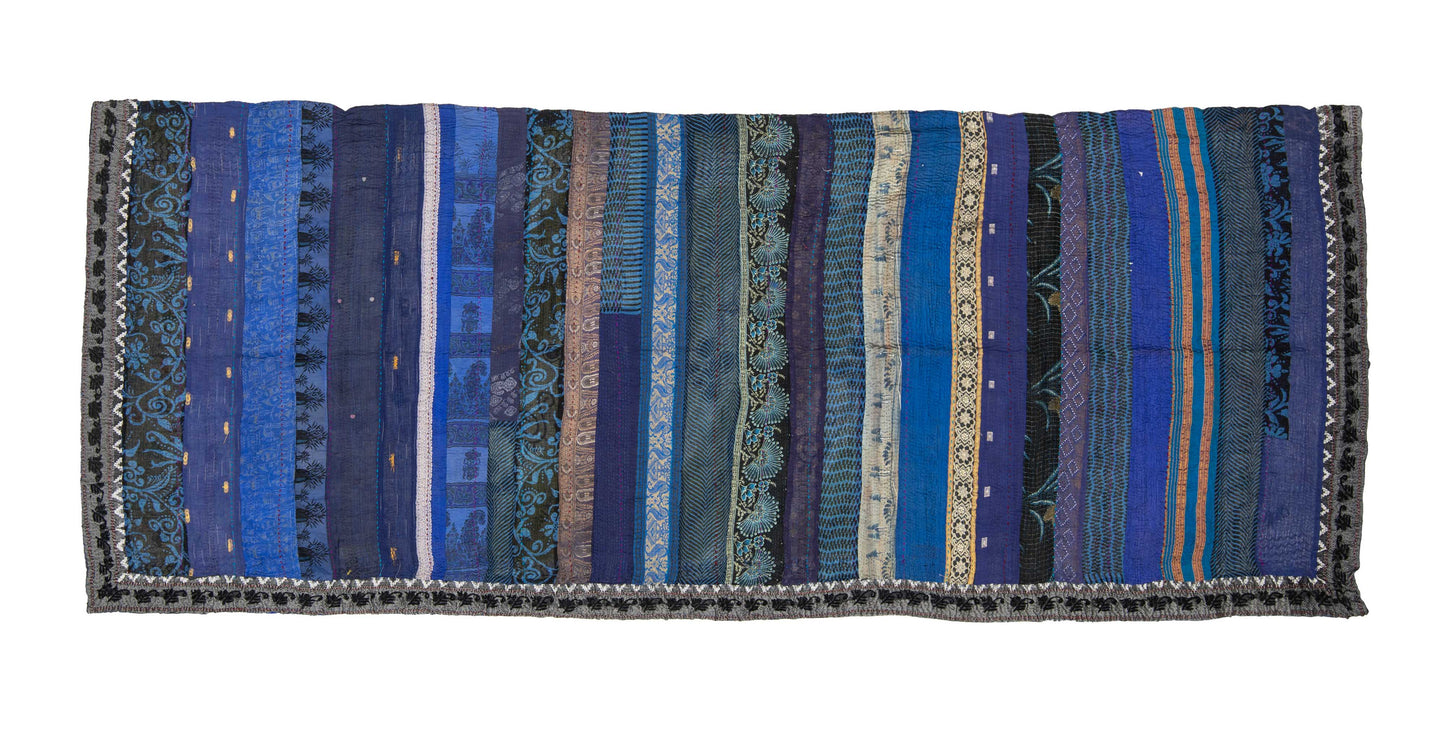 PR4970-BLU / STRIPE RALLIS KANTHA -BLU- (AVAILABLE JACKETS)