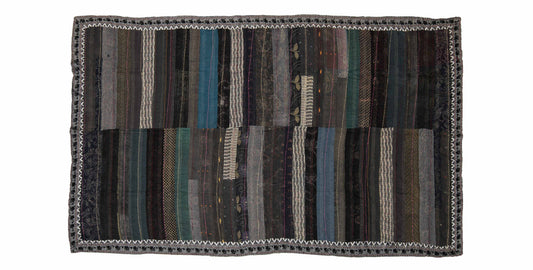 PR4970-BLK / STRIPE RALLIS KANTHA -BLK- (In Kantha)