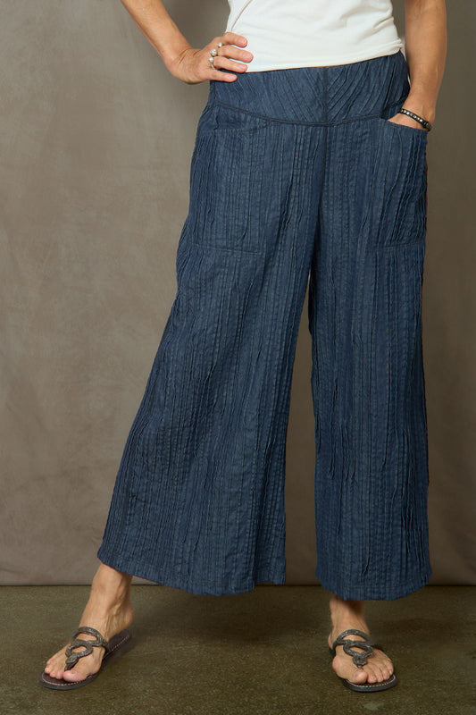 RD1971-NVY / DENIM RANDOM TUCK SOLID (AVAILABLE JACKETS)