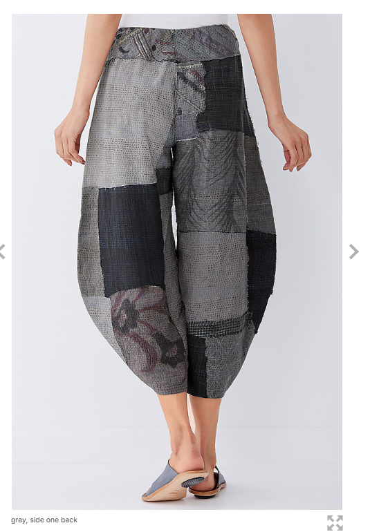 FI2971-GRY-AH / FRAYED PATCH KANTHA -GRY (AVAILABLE JACKETS)