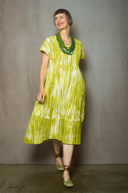 TR1971-LIM / CAMBRIC TIE DYE RIPPLE TUCK (New order)