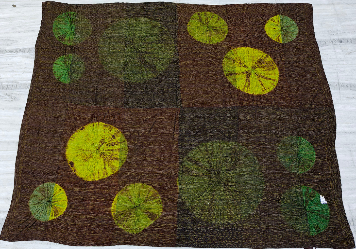 WJ2970-GRN-TIE- DYE CIRCLE SHIBORI (AVAILABLE JACKETS) AH HOLIDAY TRUNK SHOW-2025 & OTHER ORDER