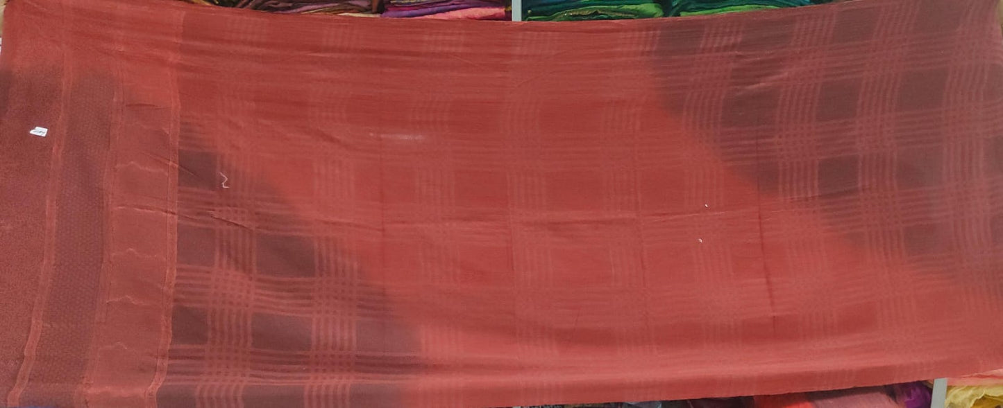 IN2971-RED / INDONESIAN PRINT KANTHA -RED (AVAILABLE JACKETS)