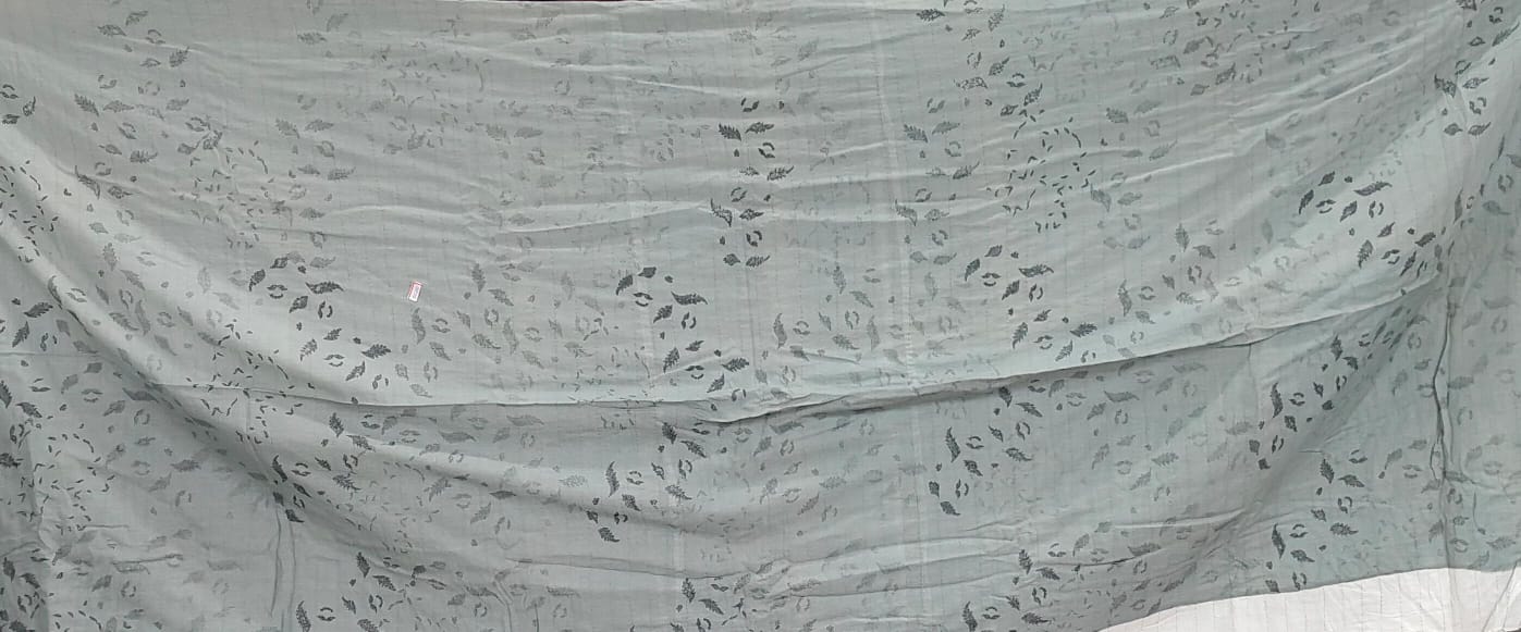 LW2970-BLU / LOUNGE WEAR THROW KANTHA (AVAILABLE JACKETS)