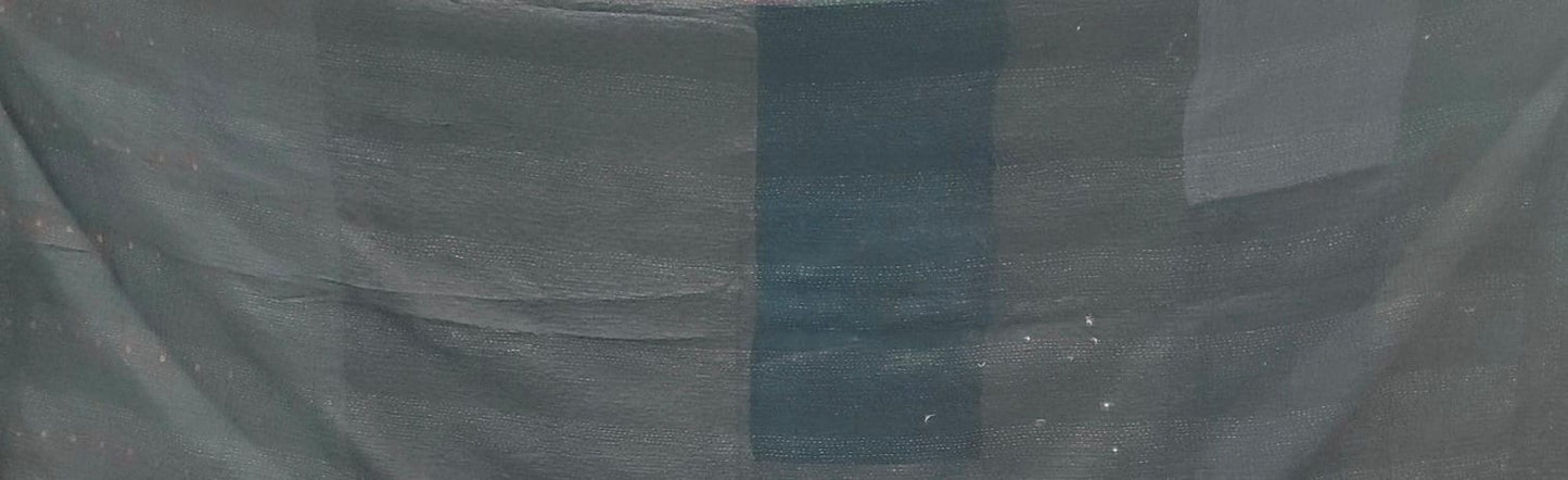 WS4970-BLK / COTTON SILK SW PATCH KANTHA -BLK- (In Kantha)