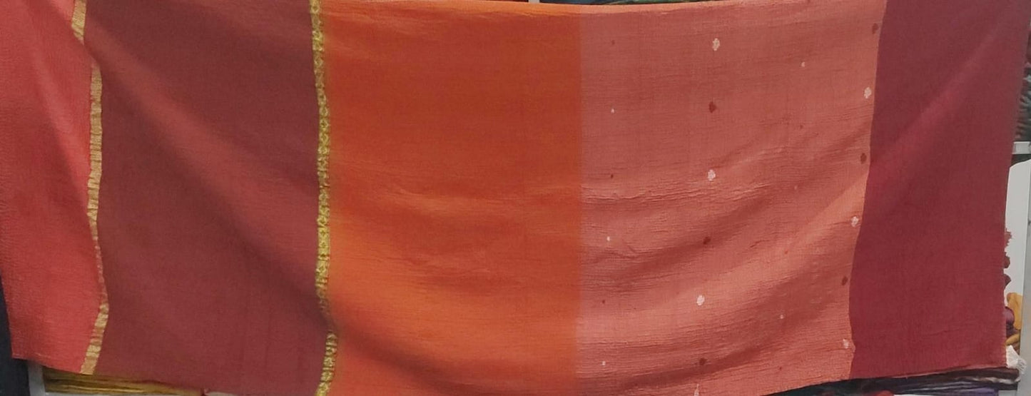 WS4970-ORG / COTTON SILK SW PATCH KANTHA -ORG- (AVAILABLE JACKETS)