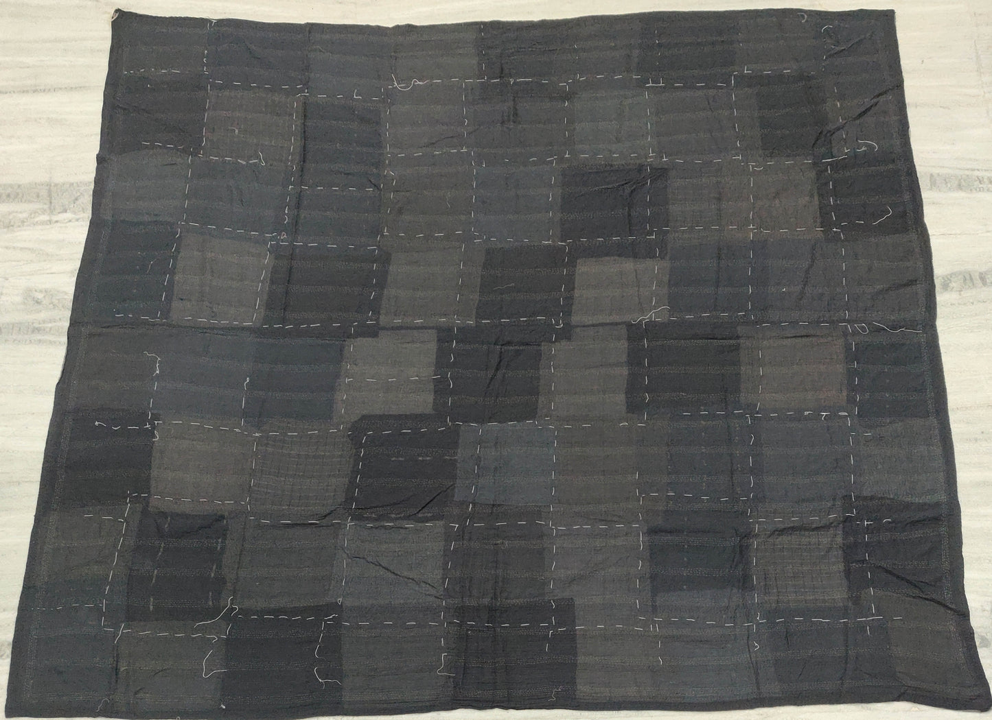 ZB2970-GRY  / MOSAIC FRAY PATCH KANTHA (AVAILABLE JACKETS)