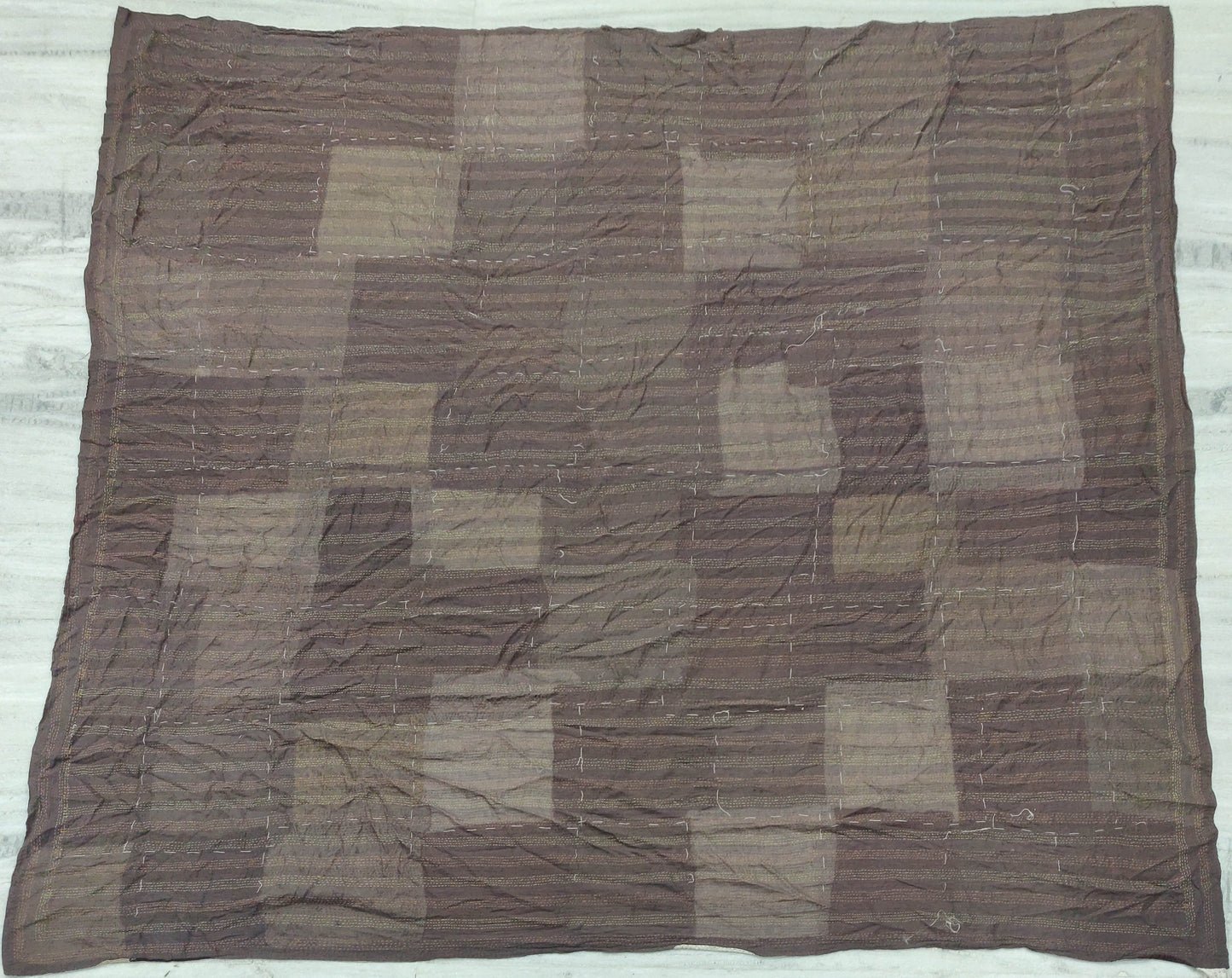 ZB2970-NTL  / MOSAIC FRAY PATCH KANTHA (AVAILABLE JACKETS)