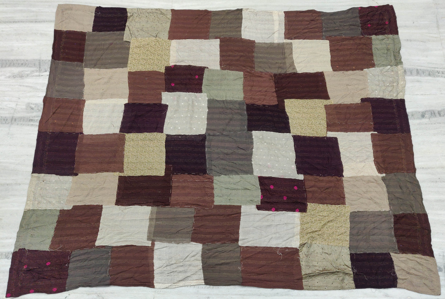 ZB2970-NTL  / MOSAIC FRAY PATCH KANTHA (AVAILABLE JACKETS)