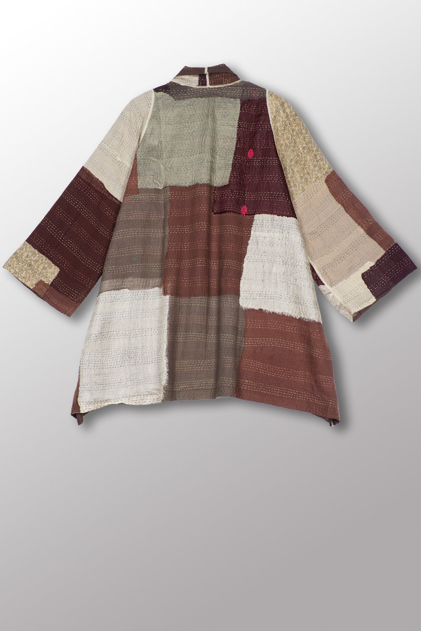 ZB2970-NTL  / MOSAIC FRAY PATCH KANTHA (AVAILABLE JACKETS)